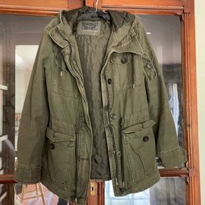 Hooded utility jacket
